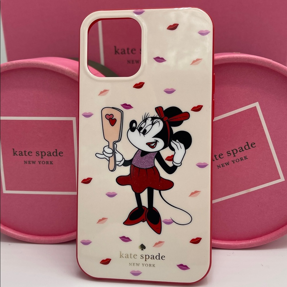 Kate Spade Minnie Mouse iPhone 12/12 Pro Case - Cream and Red - Picture 15 of 16